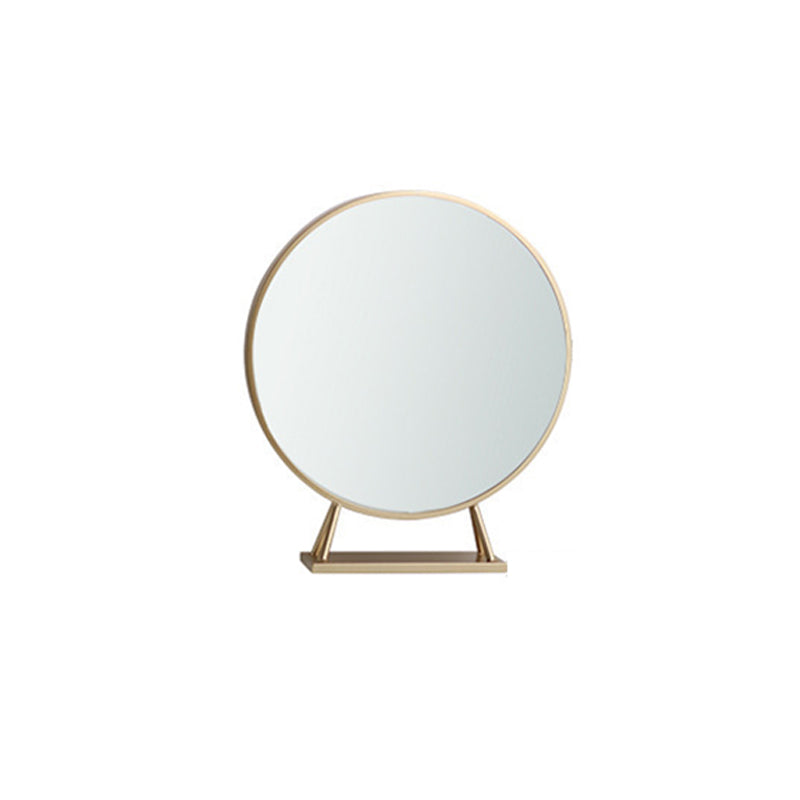 White Gold Makeup Counter with Drawer 15.74" Wide Glam Vanity Tables for Bedroom