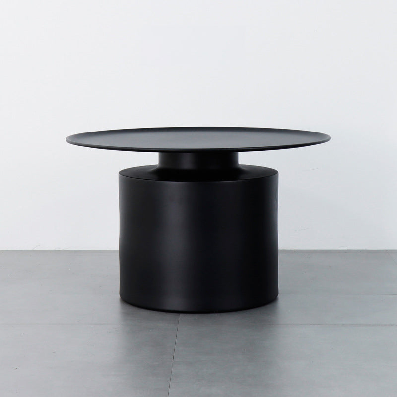 Tray Top Metal Coffee Table Mid-Century Modern Pedestal Cocktail Table