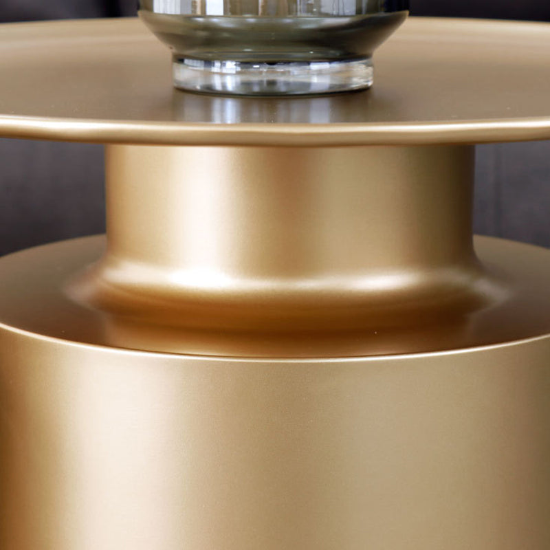 Tray Top Metal Coffee Table Mid-Century Modern Pedestal Cocktail Table