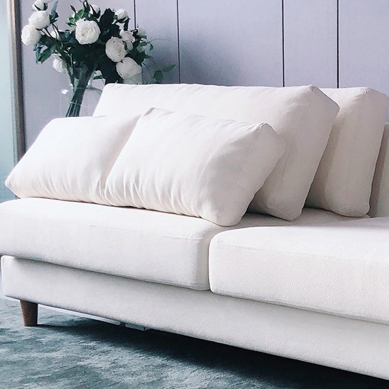 28.3" H Contemporary Linen Pillow Top Arm Loveseat for Apartment