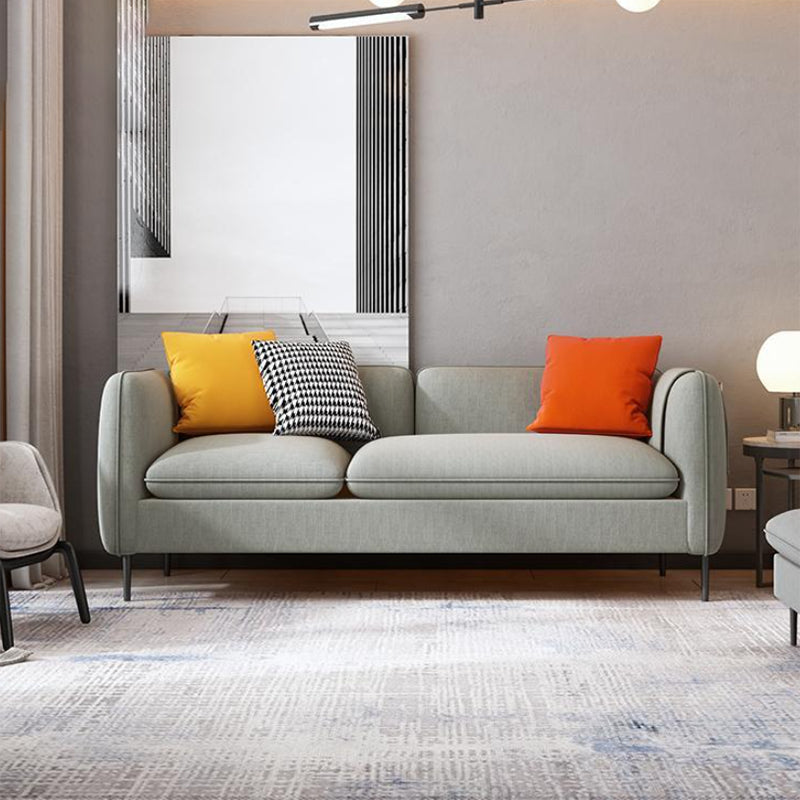 29.92 " H Contemporary 3-seater Cotton Blend Square Arm Sofa