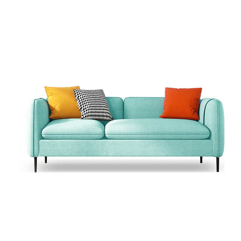 29.92 " H Contemporary 3-seater Cotton Blend Square Arm Sofa