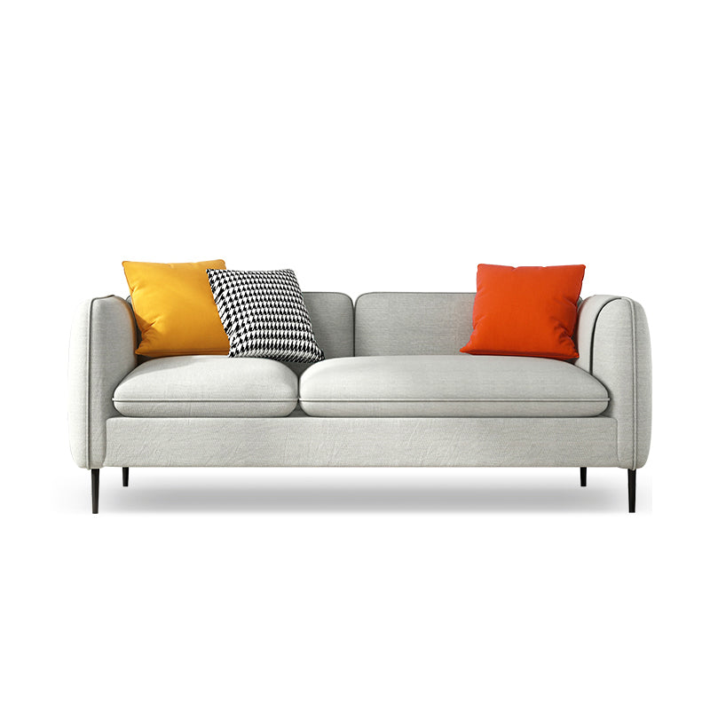 29.92 " H Contemporary 3-seater Cotton Blend Square Arm Sofa