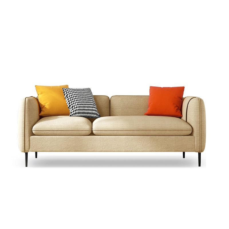 29.92 " H Contemporary 3-seater Cotton Blend Square Arm Sofa