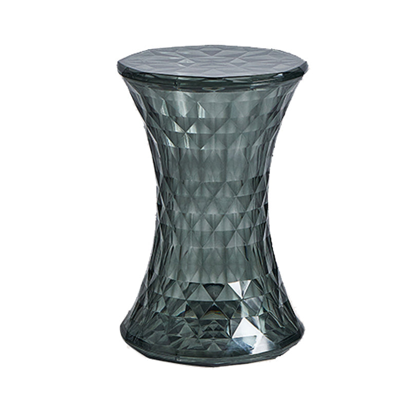 Contemporary 19" Tall Side End Table Plastic Round Side End Table