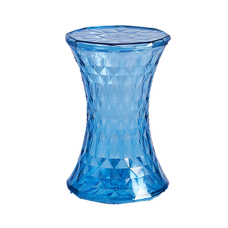 Contemporary 19" Tall Side End Table Plastic Round Side End Table