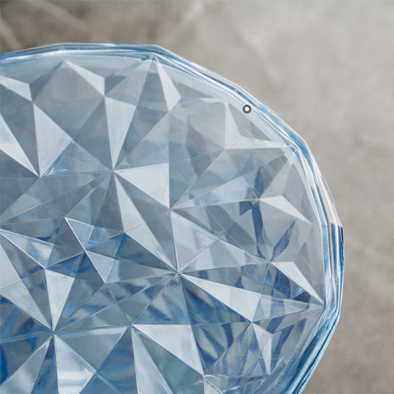 Contemporary 19" Tall Side End Table Plastic Round Side End Table