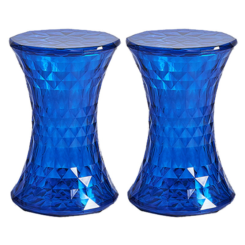 Contemporary 19" Tall Side End Table Plastic Round Side End Table