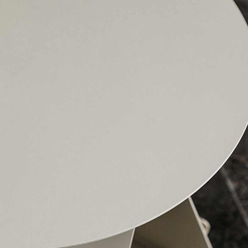 Mid-Century Abstract End Table Metal Round Side End Table for Sofa