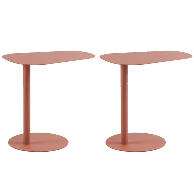Mid-Century Metal Geometric Side End Table 20" Tall C Side Table