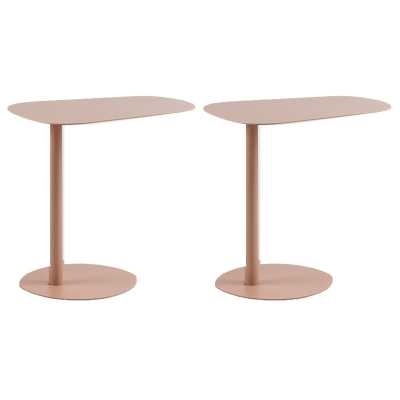 Mid-Century Metal Geometric Side End Table 20" Tall C Side Table