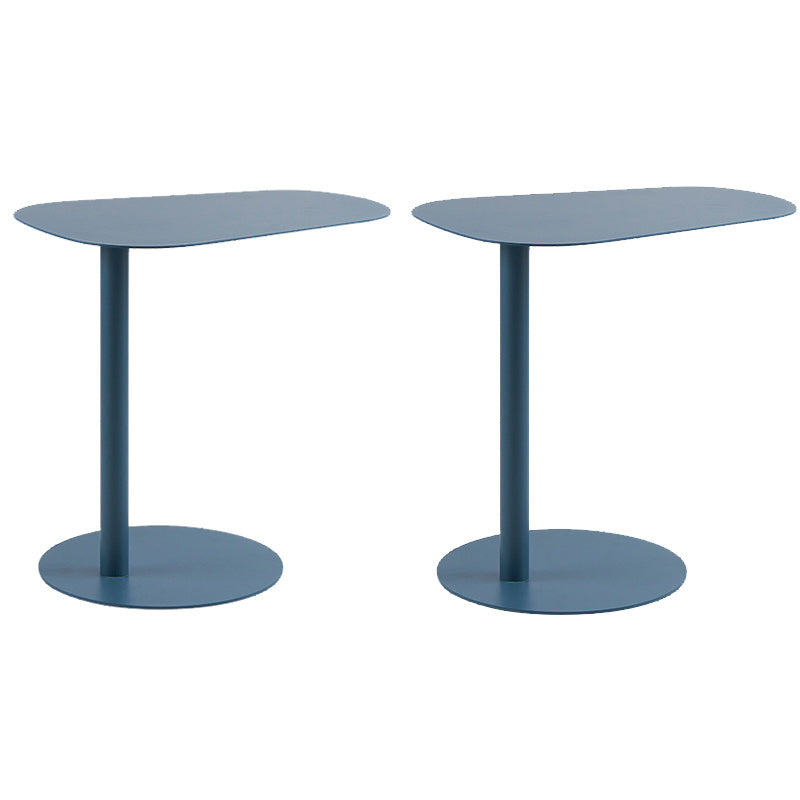 Mid-Century Metal Geometric Side End Table 20" Tall C Side Table