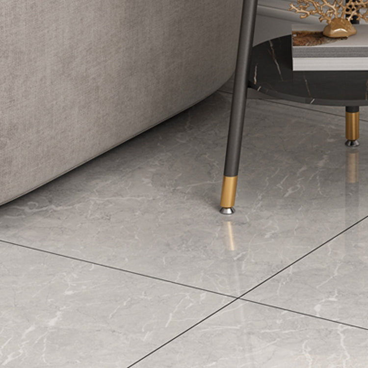 Modern Slate Top Round Double Tier End Table 3 Legs End Table