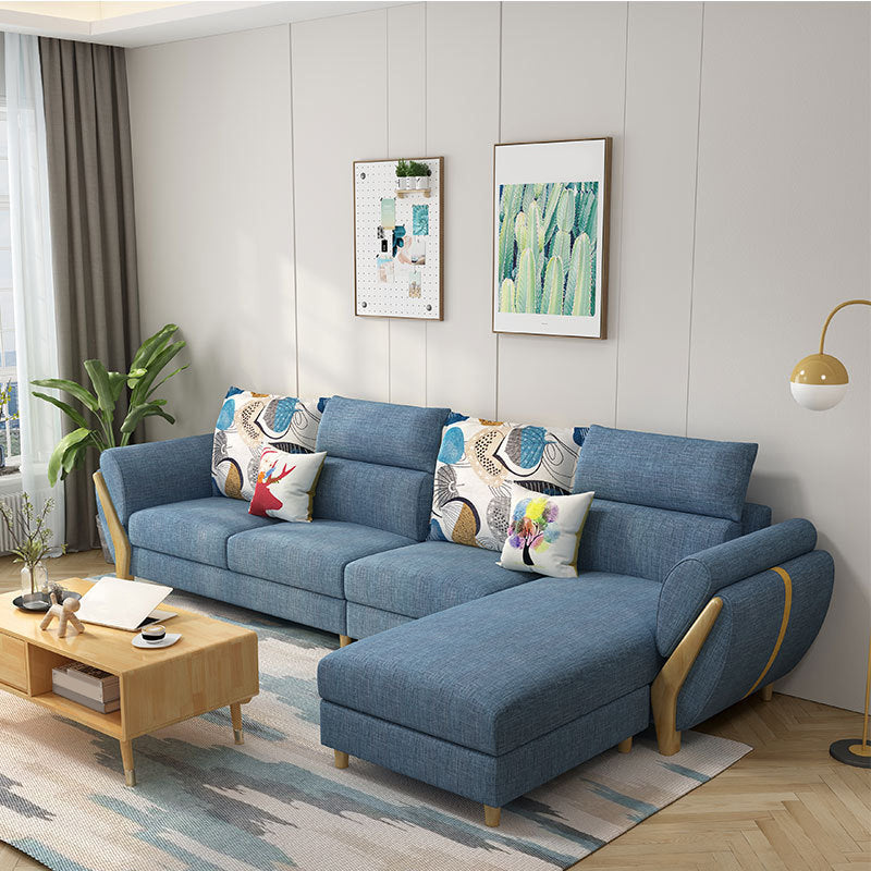 Nordic Fabric Living Room Pillow Top Arm Cushions Sofa Chaise