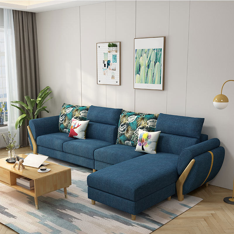 Nordic Fabric Living Room Pillow Top Arm Cushions Sofa Chaise