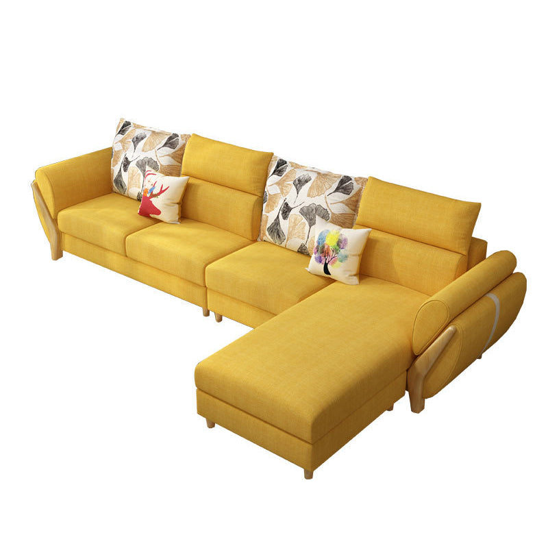 Nordic Fabric Living Room Pillow Top Arm Cushions Sofa Chaise