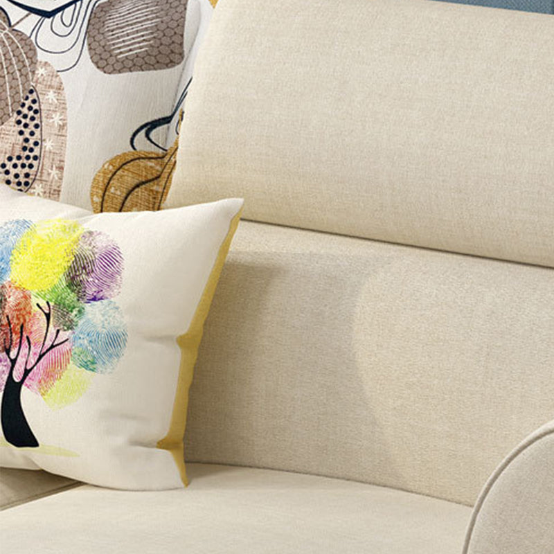 Nordic Fabric Living Room Pillow Top Arm Cushions Sofa Chaise