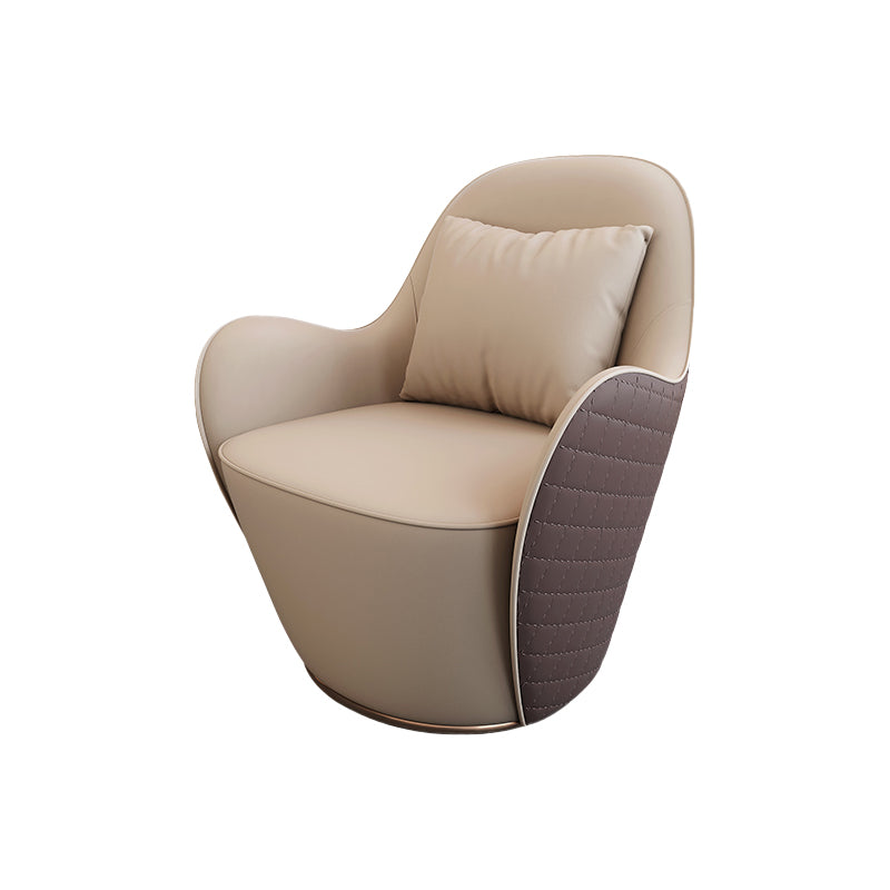 Faux Leather Arm Chair 27.55" Wide Flared Arms Chair Arms Included Chair