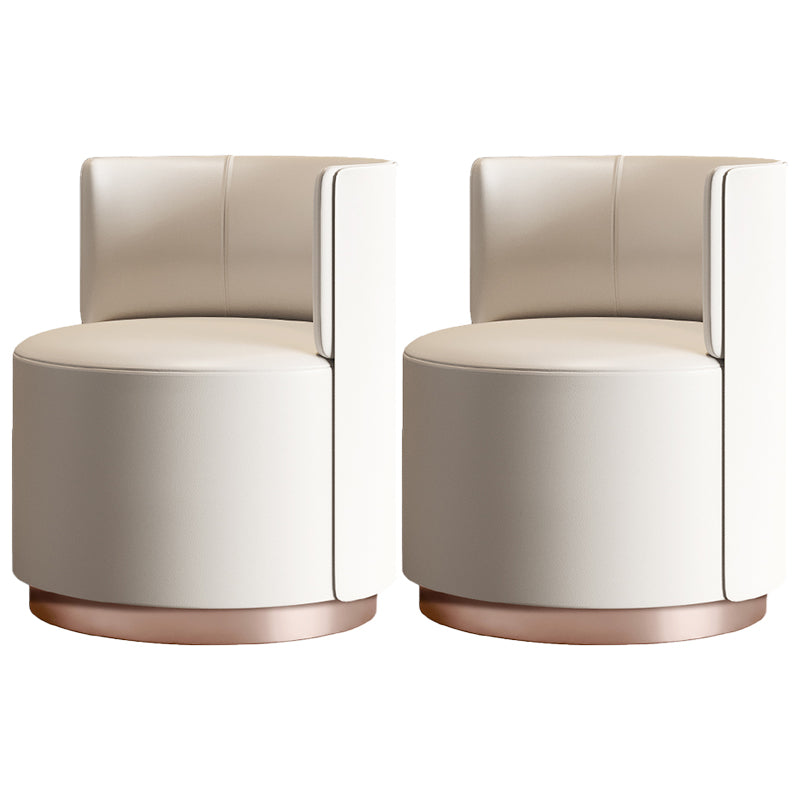 Faux Leather Armless Chair 24.01" Wide Chair for Living Room