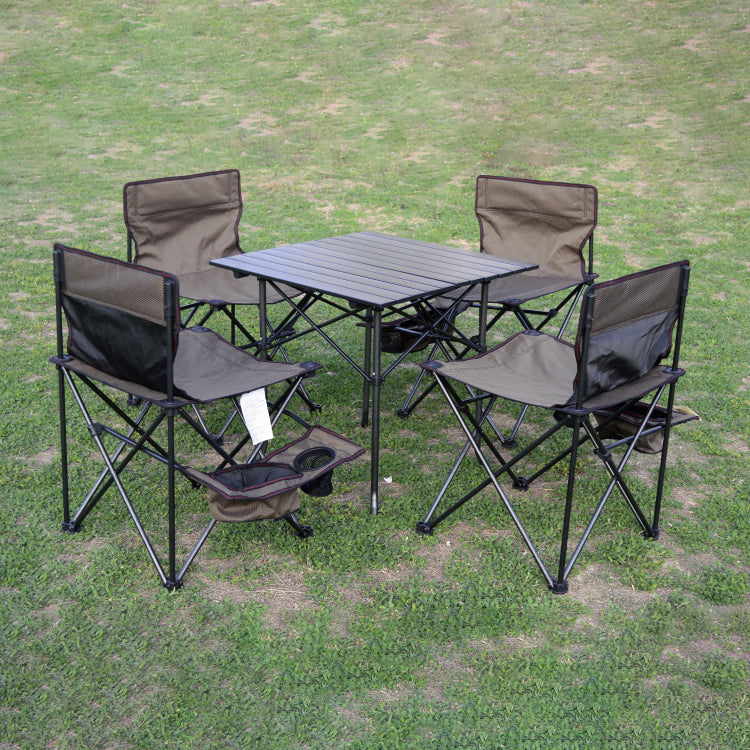 Modern Camping Table Metal 5 Piece Camping Table Set for Outdoor