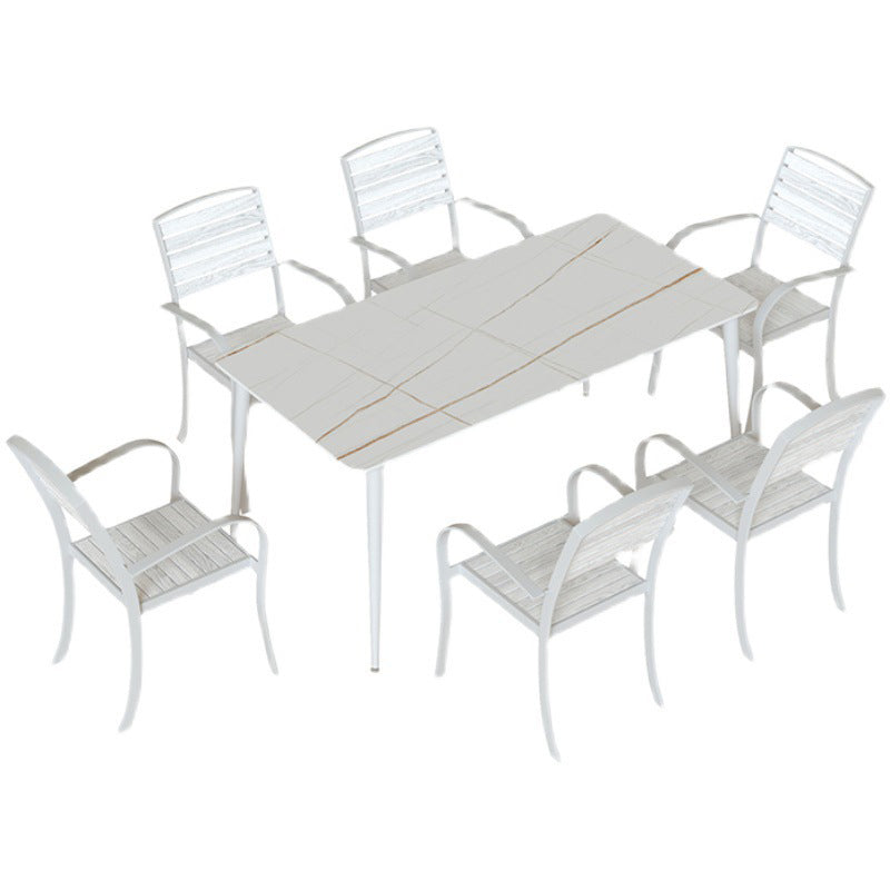 Sintered Stone Dining Set 1/5/7 Piece Modern Dining Table Set for Outdoor