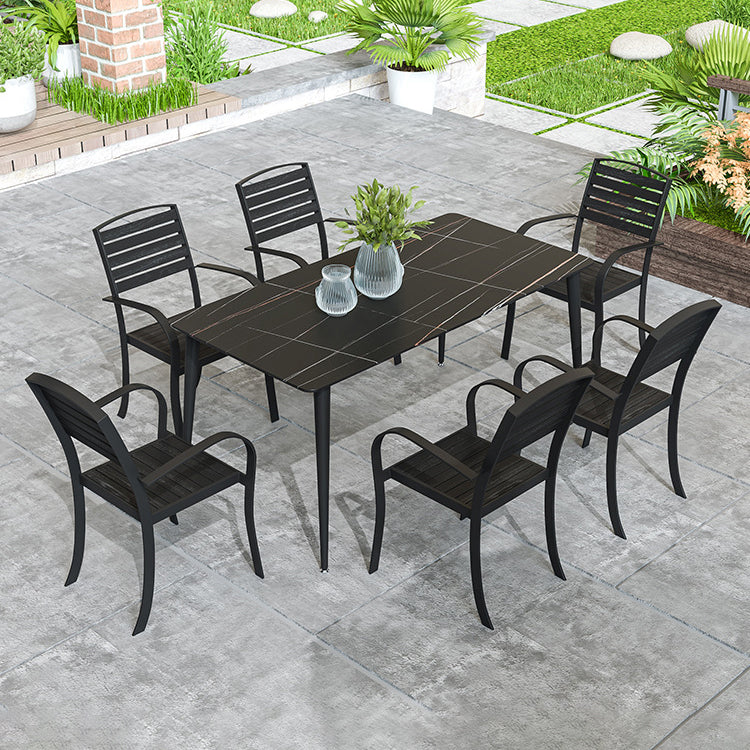 Sintered Stone Dining Set 1/5/7 Piece Modern Dining Table Set for Outdoor
