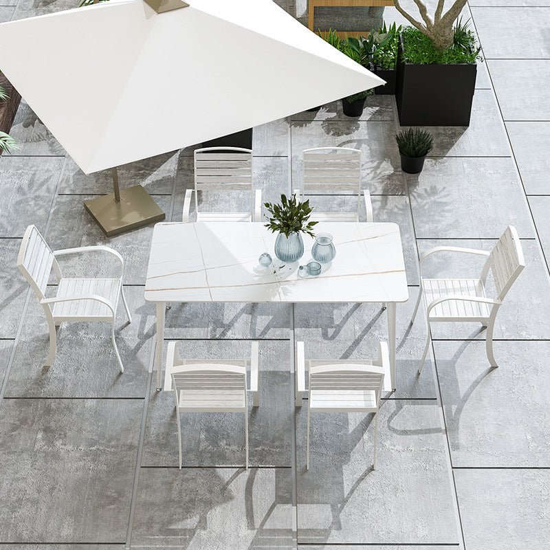 Sintered Stone Dining Set 1/5/7 Piece Modern Dining Table Set for Outdoor