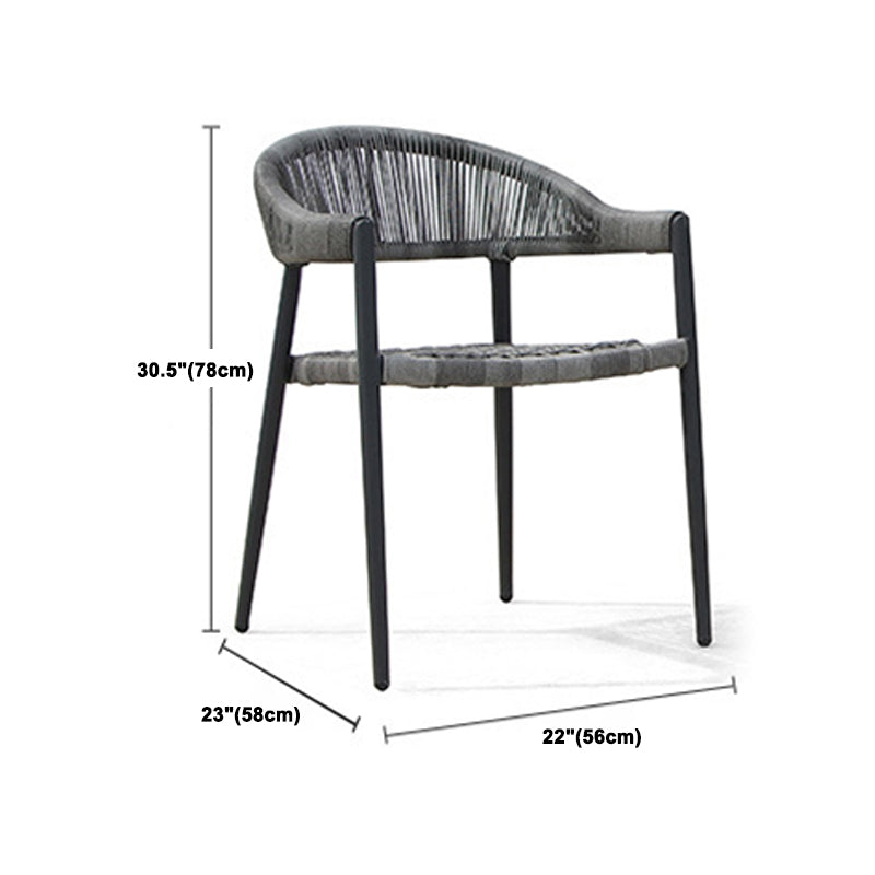 Modern Dining Table Set 1/4/7/9 Piece Metal Patio Dining Table for Garden