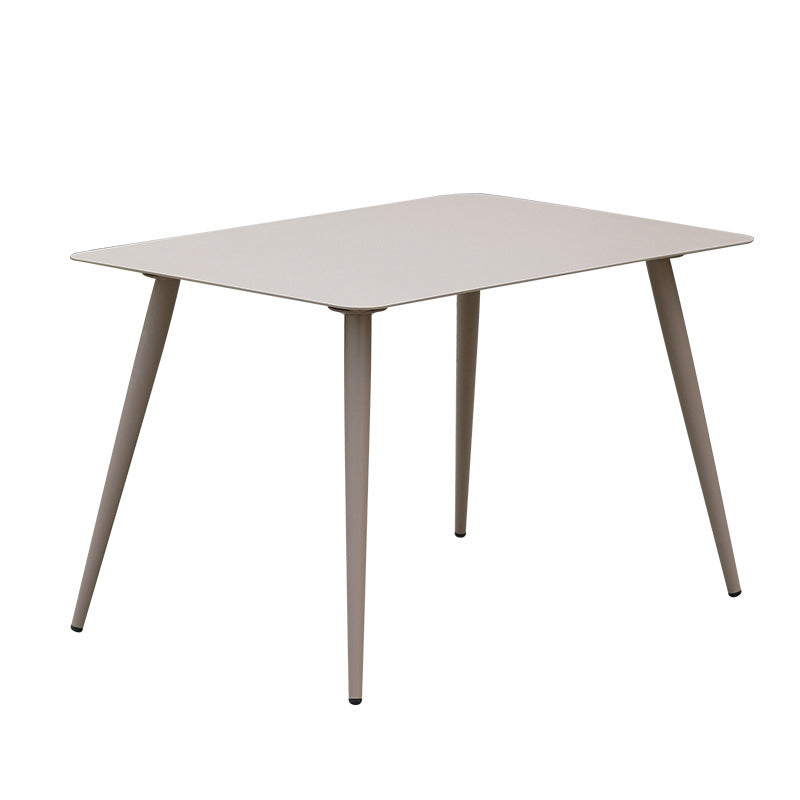 Bohemian Style Dining Table Set 1/3/5/7 Piece Wood and Metal Dining Set for Patio