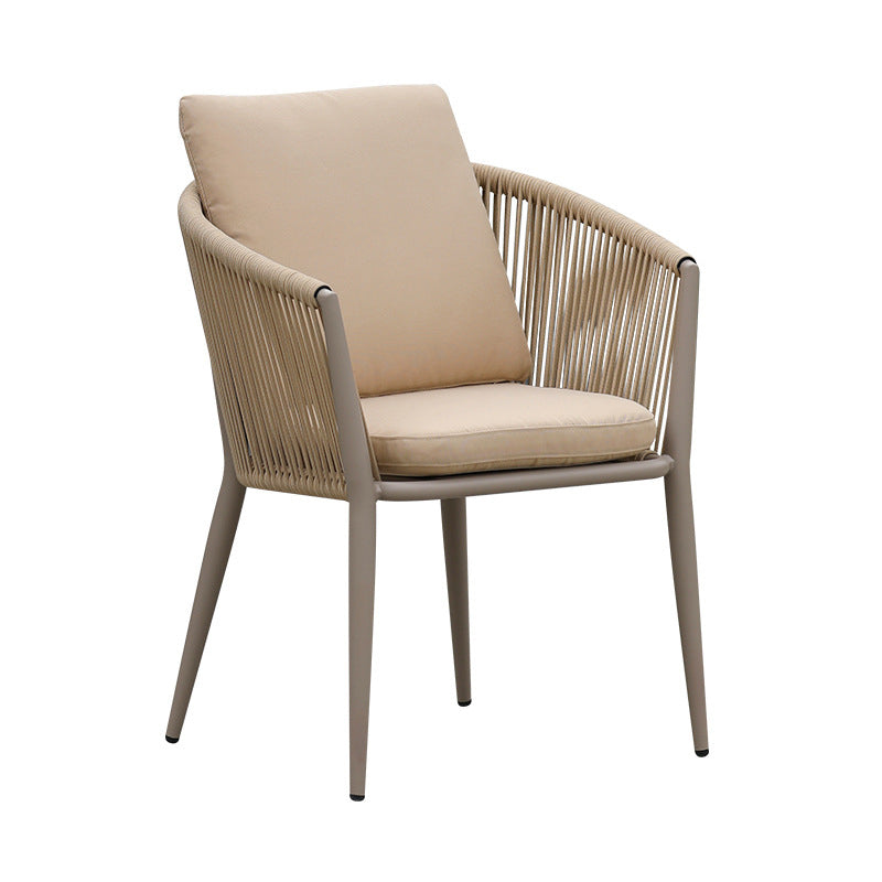 Bohemian Style Dining Table Set 1/3/5/7 Piece Wood and Metal Dining Set for Patio