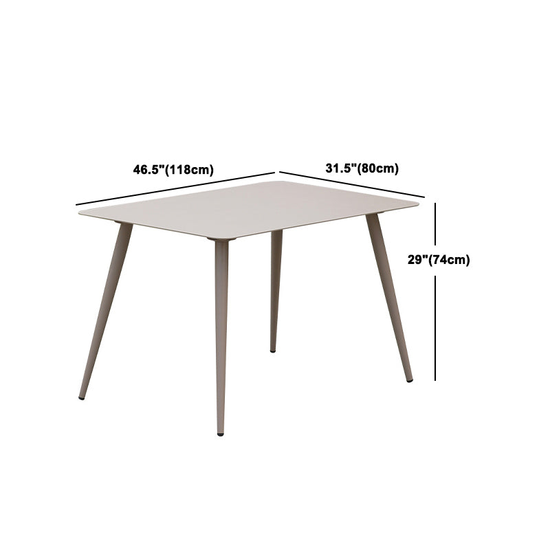 Bohemian Style Dining Table Set 1/3/5/7 Piece Wood and Metal Dining Set for Patio