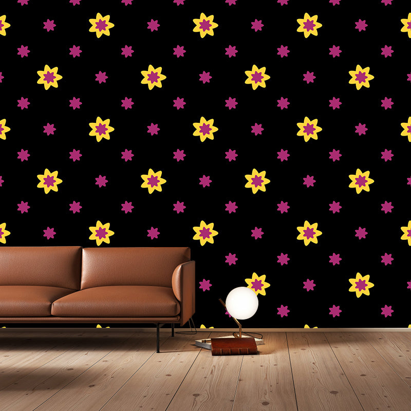 Illustration Seamless Decoration Mural Mildew Resistant Wallpaper Sleeping Room Wall Mural