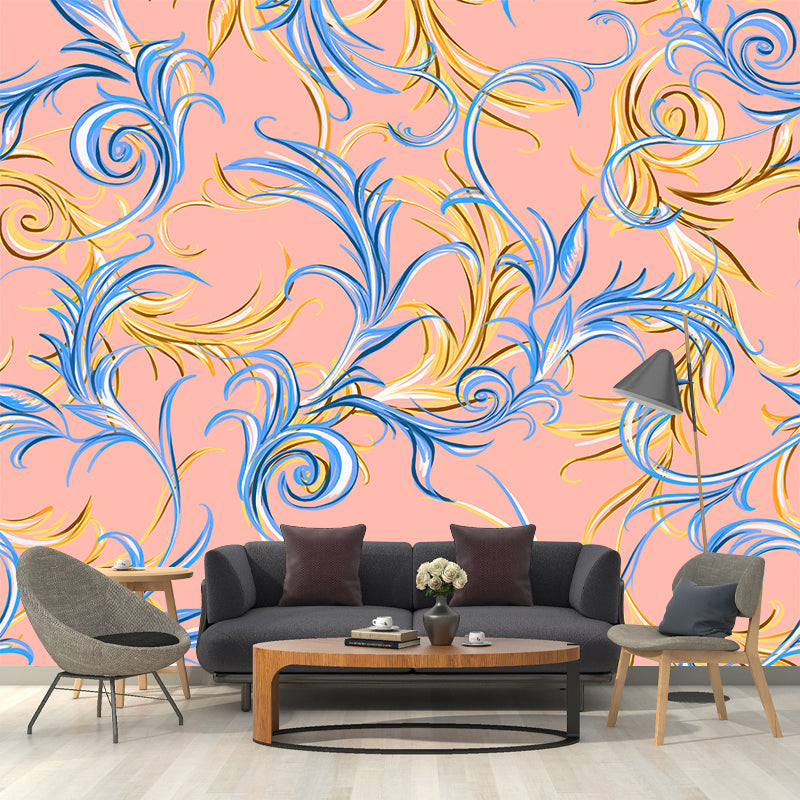 Decorative Illustration Mural Wallpaper Vine Pattern Indoor Wall Mural