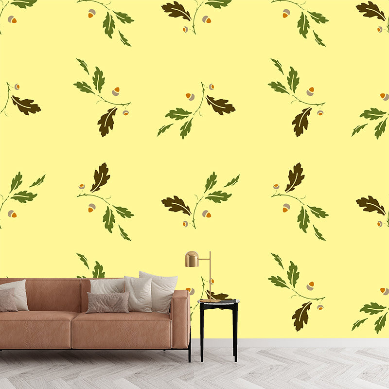 Plant Decoration Mural Wallpaper Environment Friendly Living Room Wall Mural