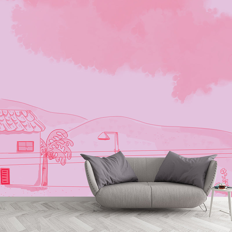 Environment Friendly Mural Wallpaper Abstract illustration Bedroom Wall Mural