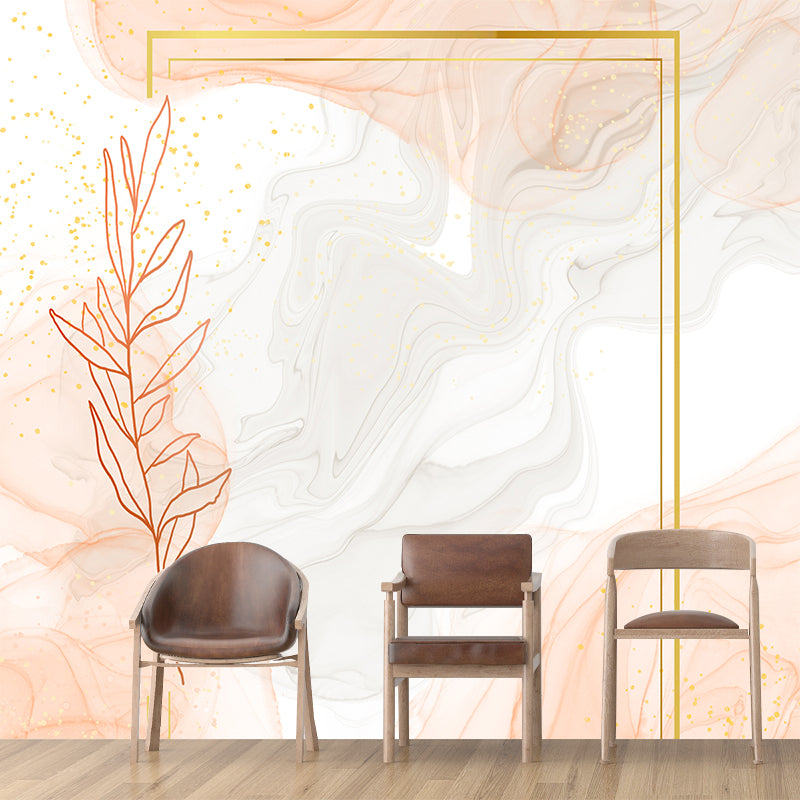 Plant Decoration Mildew Resistant Wallpaper Illustration Sleeping Room Wall Mural