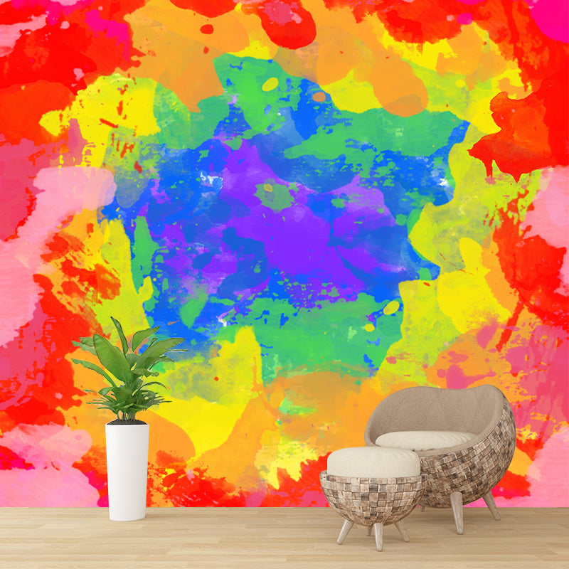 Modern Illustration Mural Abstract Watercolor Environment Friendly Bedroom Wall Mural