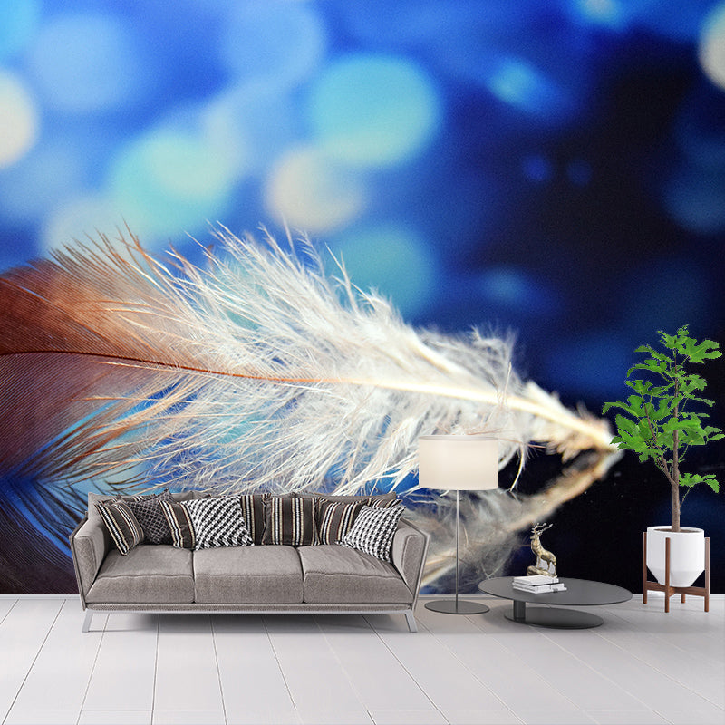Photography Wall Mural Feather Stain Resistant Decorative Bedroom Murals