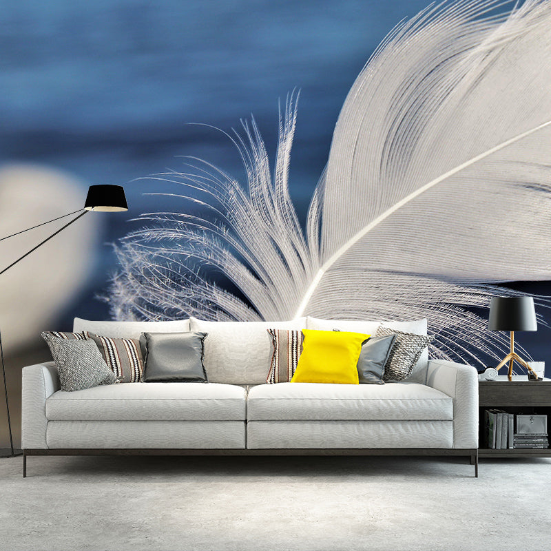Photography Wall Mural Feather Stain Resistant Decorative Bedroom Murals