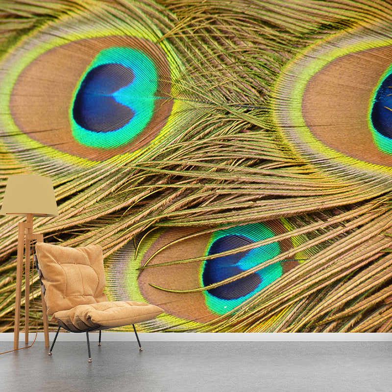 Modern Feather Wall Mural Photography Decorative Stain Resistant Mural