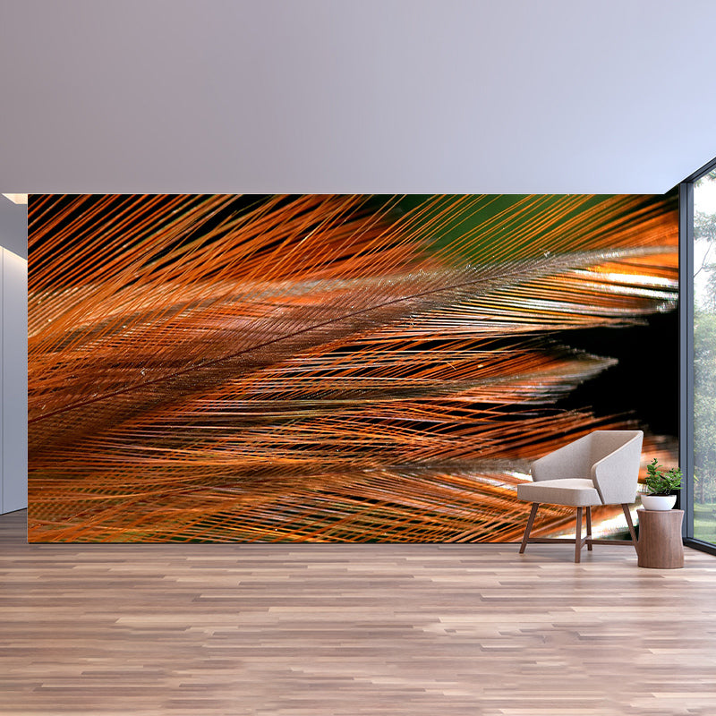 Environmental Feather Wallpaper Stain Resistant Bedroom Photography Wallpaper