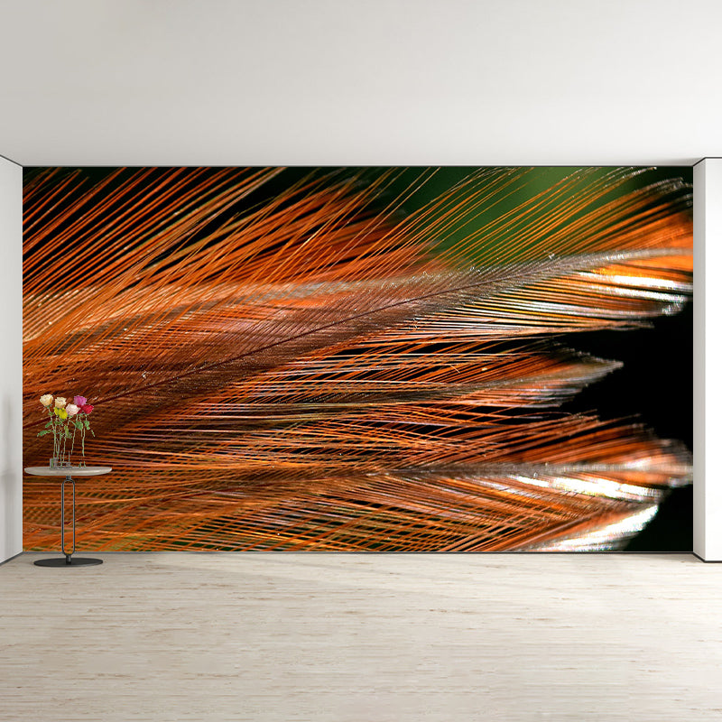 Environmental Feather Wallpaper Stain Resistant Bedroom Photography Wallpaper