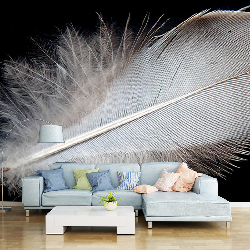 Stain Resistant Wall Mural Photography Feather Contemporary Room Murals