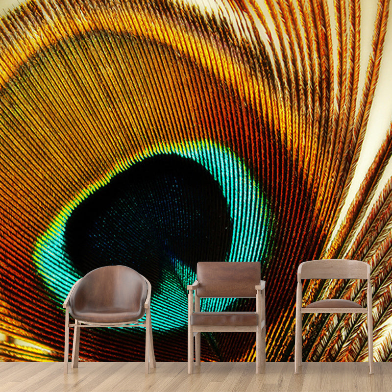 Photography Mural Mildew Resistant Environmental Living Room Feather Wall Mural