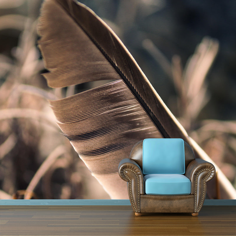 Photography Wall Feather Mural Environmental Stain Resistant Bedrom Wallpaper