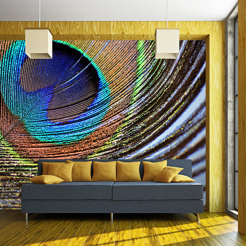 Stain Resistant Decorative Wallpaper Photography Feather Wall Murals for Home