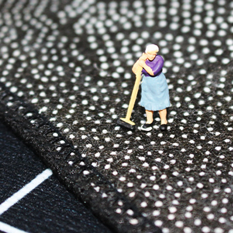 Cartoon Flowers Rug Ellipse Shape Stain Resistant Rug for Home Decor