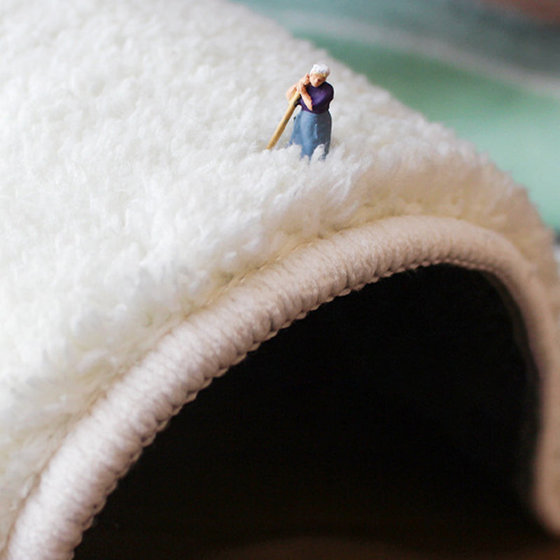 Abstract Color Block Rug Living Room Rectangle Shape Carpet Polyester Washable Area Rug