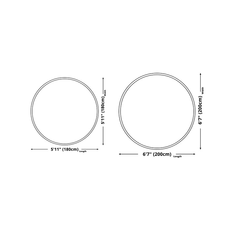 Creative Circular Rug Check Pattern Stain Resistant Rug for Home Decor