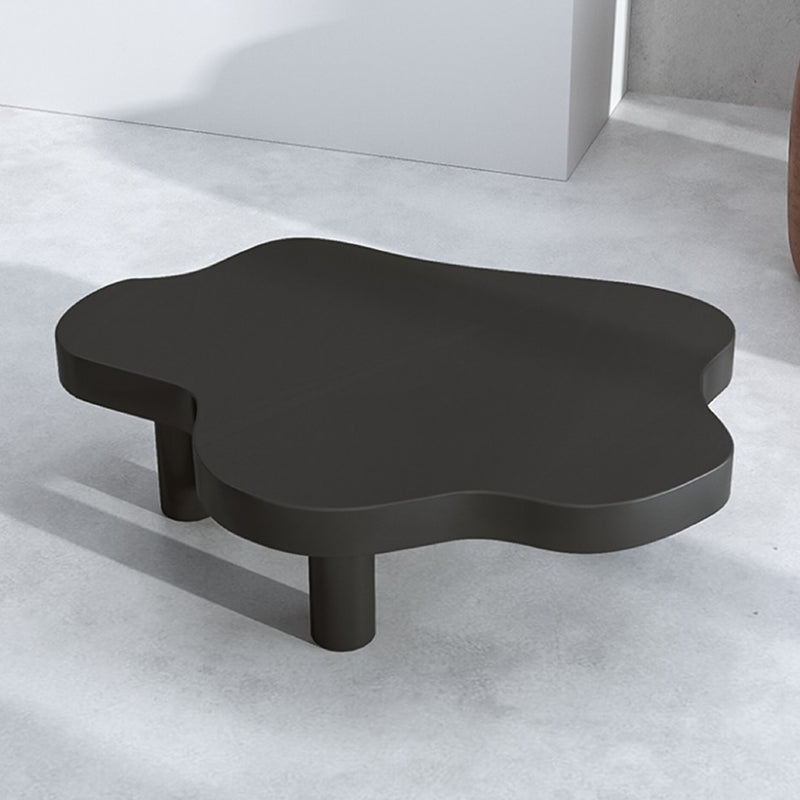 Nordic Cocktail Table 3 Legs Solid Wood Geometric Single Coffee Table